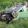 Am Dienstagmorgen überschlug sich bei Uchenhofen ein VW Golf. Der 59-jährige Mann am Steuer wurde glücklicherweise nur leicht verletzt.
