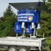 Mit der Anschaffung einer Sandsack-Abfüllmaschine (hier die größere Maschine des THW in Haßfurt) will die Gemeinde Rauhenebrach für künftige Hochwasserlagen besser gerüstet sein.