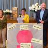 Auf dem Foto Thorsten Schwab (MdL CSU), Kerstin Celina (MdL Grüne), Maria Hoßmann (Kreisbäuerin), Bernd Rützel (MdB SPD), Reinhard Wolz (Kreisobmann).