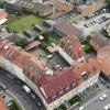 Der Blick von oben auf einen Teil des Sanierungsgebiets in der nördlichen Schweinfurter Innenstadt. Links die Schopperstraße, rechts die Neutorstraße.