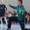 Torhüter Simon Dornberger (Mitte) tritt mit der HSG Mainfranken an diesem Wochenende in Hin- und Rückspiel gegen den TV Marktsteft um den Aufstieg in die Handball-Landesliga an. Gespielt wird am Samstagabend zuerst in der TGK-Halle in Kitzingen, am Sonntagnachmittag fällt die Entscheidung in Marktsteft.