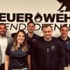 Auf dem Foto Bürgermeister Michael Werner, die neuen Vorstandsmitglieder Hannah Barthelmes, Manuel Kleinhenz, Kevin Keidel und Tim Wolf.