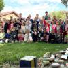 Kinder und Erzieherinnen der Kindertagesstätten St. Markus, St. Elisabeth und  Lukas-Kindergarten Kürnach.