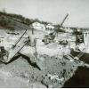 Im September 1970 begannen die Arbeiten für die neue Kirche mit dem Verrohren des Baches und dem Bau der Bodenplatte.