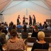 Audax Saxophonquartett und das begeisterte Publikum.