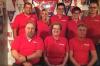 Die aktuelle Führungsmannschaft des Bayern-Fanclub Karbach (hinten von links): Uwe Werrlein, Marion Fertig, Max Elstner, Sabine Neder, Matthias Behr sowie (vorne von links) Roland Baunach, Betty Behr und Vorsitzender Michael Walter.