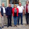 Auf dem Bild (von links): Bernd Kießling, Horst Werner, Reinhold Werb, Irmgard Heil, Rainer Fritzmann, Jürgen Köhler und Ernst Rippstein.
