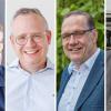 Engagieren sich aus vielen Motiven im Sportsponsoring in Unterfranken: (von links) Joachim Kuhn vom Würzburger Unternehmen va-q-tec, Christian Schenk von Sprintis, Christoph Mix von der Abtswinder Firma Kräuter-Mix und Stefan Hebig von der Sparkasse Mainfranken.