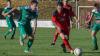 Michael Damm (vorne rechts) setzte sich mit dem TSV Aubstadt II im Titelrennen der Kreisklasse Rhön 2 letztlich ungefährdet gegen den FC Eibstadt (links Andreas Mauer) durch.