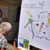 Viele nette grafische Details gab es auf der Karte am Stand der Gemeinde Oberickelsheim zu entdecken.