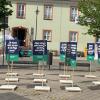 Der VdK Kreisverband Main-Spessart hat vor kurzem eine stille Demo unter dem Motto "#Nächstenpflege" auf dem Adenauerplatz in Marktheidenfeld organisiert.