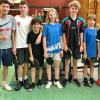 Das erfolgreiche Tischtennisteam des Riemenschneider-Gymnasiums mit Betreuer Markus Regele.