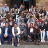 Die Schüler*innen aus Elek und Gerolzhofen gemeinsam unterwegs in Würzburg.