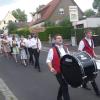Die Kirchweih war endlich wieder planbar: Zusammen mit den Planpaaren führte der Festzug in Niederwerrn zum Wernpark.
