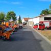 Ordentlich aufgereiht: Bei der Bauhofbesichtigung konnten auch die Fahrzeuge von Bauhof und Feuerwehr begutachtet werden.