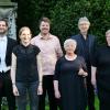 Vorstandtschaft (von links): Chorleiter Rudolf W. Haidu, Schriftführerin Stephanie Schwert, Chorleiter Markus Steines, Vorsitzende Maria Kleyer, Stellvertreter Christian Klotzky und Schatzmeisterin Caroline Cochran.