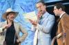 Turbulente Maskerade: "Baskerville" bei den Frankenfestspielen Röttingen. Von links: Oliver Baesler (Cowboy), Ingo Brosch (Sherlock Holmes) und Dietmar Horcicka (Dr. Watson).