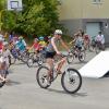 Radhelden im Parcours. Radhelden im Parcours.