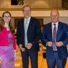 Verabschiedung von Jochen Keßler-Rosa im evangelischen Gemeindehaus: von links  Carsten Bräumer (Vorsitzender Diakonisches Werk Schweinfurt), Dr. Sabine Weingärtner (Vorsitzende Diakonie Bayern), Jochen Keßler-Rosa, Klaus Eckhardt ( Vorsitzender Diakonie Verwaltungsrat) und Dekan Oliver Bruckmann.