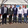 Das 100-jährige Vereinsbestehen des TSV Röthlein feierten (von links):  Dritter Bürgermeister Florian Kress, TSV-Vorstand Bernd Wehner (Liegenschaften), Bürgermeister Peter Gehring, MdB Markus Hümpfer, Schirmherr und Landrat Florian Töpper, TSV-Vorstand Valeri Chevalier (Öffentlichkeitsarbeit), Marc Voigtsberger (Finanzen), Felix Albert (Sport) und Teampfarrer Paul Reder.
