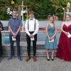 Auszeichnungen für besondere Leistungen an der Udo-Lindenberg-Mittelschule: Luisa Flaum erreichte in der Praxisklasse die Gesamtnote 2,4, Jeremias Hebling, Marlon Schubert und Lucia Radina erzielten in der M-Klasse jeweils die Gesamtnote 1,78 und Sophia Landgraf bekam den Sozialpreis (von links).