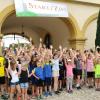 Beim Spendenlauf am Sommerfest des Franken-Landschulheims Schloss Gaibach waren zahlreiche motivierte Hobbyläufer am Start.