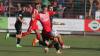 Außenverteidiger Leonard Langhans (vorne) war im Auswärtsspiel bei der SpVgg Ansbach (hinten Patrick Kroiß) einer der auffälligsten Spieler des TSV Aubstadt.