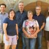 Neuwahlen beim Kirchgadenverein (von links): Martin Breunig, Kerstin Ebert, Stefan Schwarz, Monika Hörlin, Eberhard Hörlin und Barbara Merkert.