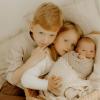 Leonard, Pauline und Ludwig - das Kindertrio der stolzen Eltern Lisa und Marcel Kirchner.