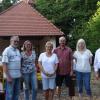 Auf dem Foto: Hans-Peter Dörr, Martina Bachmann, Gabriele Meinert, Hubert Meinert, Reinhilde Geißler und Pfr. Adam Possmayer.