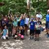 21 Kids und sechs Betreuer erkundeten den Klettergarten Einsiedel.