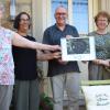 Im Bild (von links): Magda Fackelmann, Birgit Mayer-Bedenk, Frank Auer vom Hospizverein, Edith Schemmel und Margit Scheder bei der Spendenübergabe mit dem hohen Betrag von 465 Euro. 