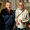 Zorro-Darsteller Patric Dull, Intendant Lars Wernecke, Volker Heißmann und zweiter Bürgermeister Josef Geßner.