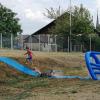 Bei der Car-Wash-Wasserrutsche hatten die Kinder viel Spaß. Bei der Car-Wash-Wasserrutsche hatten die Kinder viel Spaß.