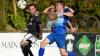 Marco Stumpf (rechts) und die DJK Salz/Mühlbach warfen nach einer starken Leistung den FC Strahlungen (links Markus Mellenthin) aus dem Rennen und zogen in das Pokal-Halbfinale ein.