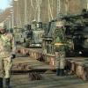 Die im Irak-Krieg eingesetzten Panzer der U.S. Army wurden nach ihrer Rückkehr auf dem Panzerwaschplatz gründlich gesäubert. Dafür gab es einen eigenen Brauchwasserbrunnen, der 50.000 Liter Wasser in der Stunde lieferte. Die Aufnahme entstand im September 2006.