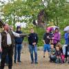 Falkner Joe Roesner begeistere mit einer Flugshow seiner Tiere das große und kleine Publikum.