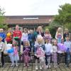 22 Schülerinnen und Schüler wurden in die Klasse 1b von Katrin Weiß eingeschult.