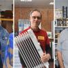 Berichten über das Kaufverhalten der Kunden aus Rhön-Grabfeld: (von links) Nicol Zirbs-Rapp, Inhaberin der Boutique "Young People" in Ostheim, Jürgen Schwanzer aus Mellrichstadt, Inhaber der Firma Elektro-Schwanzer, Hans Georg Link, Chef des Sport- und Schuhgeschäftes Link in Mellrichstadt
