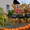 Liebevoll hatte der Obst- und Gartenbauverein den Ortseingang zum Bauernmarkt geschmückt.