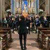 Der Osnabrücker Kammerchor St. Johann mit seinem Leiter Christian Joppich bot ein zu Herzen gehendes  Konzert in St. Mauritius Wiesentheid.