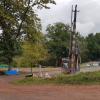 Brunnenbohrung an der Motocross-Strecke bei Obersinn.