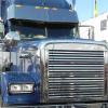 Ein Hingucker: Der Ami Truck Freightliner Classic XL, mit 465 PS und 15 Litern Hubraum, beim Truckertreffen in Windshausen.