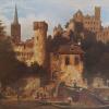Das Kittsteintor in Wertheim, gemalt um 1867 von Karl Weysser. Auch Werke dieses Künstlers werden zum Abschluss der Ausstellung "Der Gissigheimer Maler Max Wolf und seine Künstler-Freunde" besprochen.