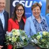 Bei den Landtags- und Bezirkstagswahlen 2023 werden MdL Barbara Becker (Zweite von links) und Bezirksrätin Gerlinde Martin (Zweite von rechts) für die CSU im Stimmkreis Kitzingen ins Rennen gehen. Dazu gratulierten MdB Anja Weisgerber (rechts) und Bezirksgeschäftsführer Detlef Heim, der die Wahlen leitete.