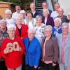 Erinnerungsfoto an die Feier zum 60j-ährigen Bestehen der Damengymnastikgruppe des Sportvereins Veitshöchheim.