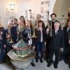 Ein Hoch auf den Ebersbrunner Posaunenchor: Die aktuell 14 Musikerinnen und Musiker des Chores gestalteten den Jubiläumsgottesdienst. Rechts, mit der Tuba, Pfarrer und Chorleiter Hans Gernert und links der langjährige Leiter Hermann Link.