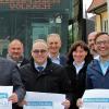 Der Mainschleifen-Express schreibt seit Jahren eine kleine Erfolgsgeschichte. Schwarzachs Bürgermeister Volker Schmitt (Mitte) und Volkachs Tourismuschef Marco Maiberger (rechts) sind von Anfang an mit an Bord, so wie Sommerach (im Bild links der ehemalige Bürgermeister Elmar Henke), Nordheim, Dettelbach und Kitzingen.