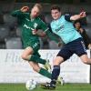 Philipp Aumüller (links, TSV Großbardorf II) lässt sich in seinem Vorwärtsdrang von Florian Weigand (SG Stadtlauringen/Ballingshausen) nicht stoppen.