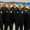 Der Kader des TSV Großbardorf in der Zweiten Kegel-Bundesliga Mitte. Von links: Trainer Axel Tüchert, René Wagner, Andy Behr, Daniel Eberlein, Patrick Ortloff, Matthias Menninger, Michael Indiger, Torsten Frank und Holger Hubert.